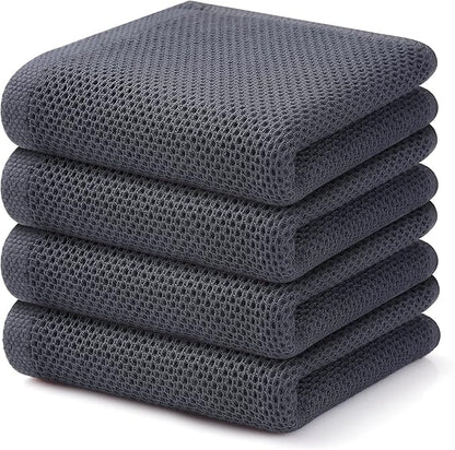 Kitinjoy 100% Cotton Waffle Weave Kitchen Towels, Kitchen Hand Towels, 13 in x