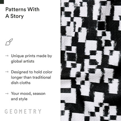 GEOMETRY Dishcloth – Evergreen Collection – Quick-Dry, Ultra-Absorbent