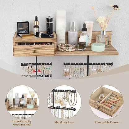 VINAEMO Jewelry Organizer Hanging Wall Mounted Jewelry Holder