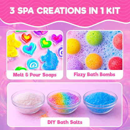 Doctor Jupiter Soap & Bath Bomb Making Kit for Kids, Make Your Own Bath Bombs for Kids Ages 8-12 | DIY Crafts for Girls, Birthday Gift Ideas for 8+ Year Olds