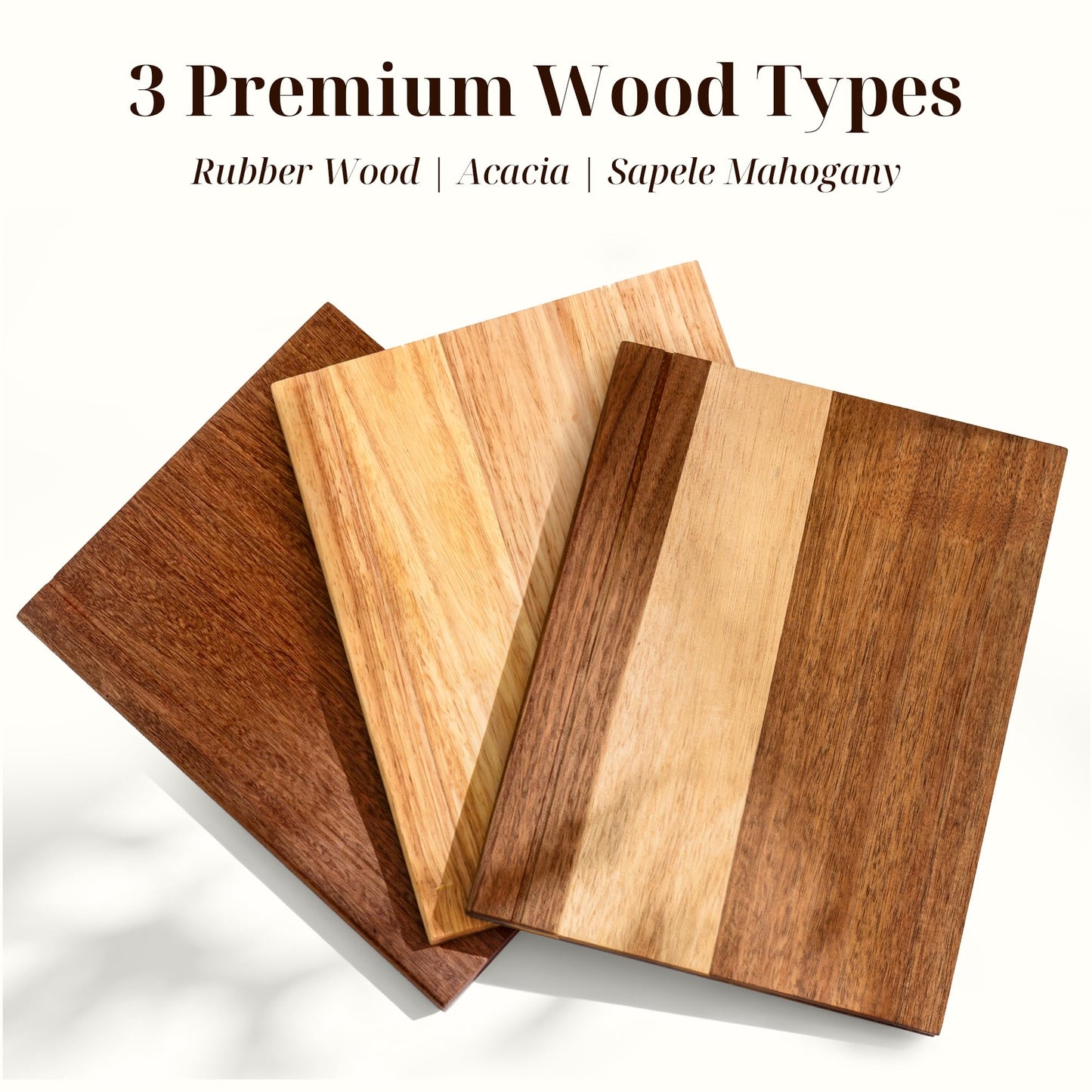 Book Cutting Board Set with Wooden Stand-Wooden Kitchen Cutting Boards That Look Like Books for Vegetables Cheese Meat,3pcs Chopping Board Gift Set for Home Cooks & Kitchen Decor