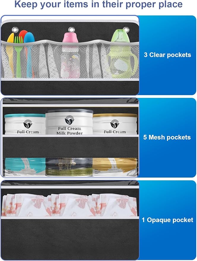 2 Pack Over the Door Storage Organizer