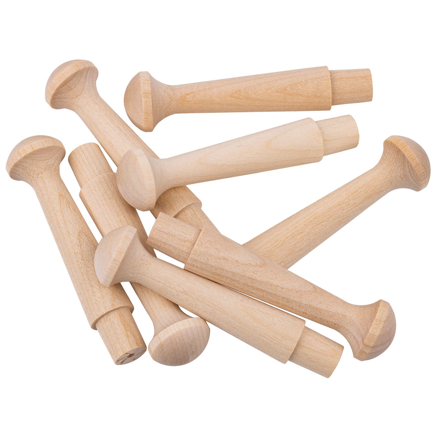 Hardwood Shaker Peg Rack or Wooden Pegs for Hanging | Pack of 10 | Wooden Wall Hooks, Hat or Towel Hook, Hardware for Thing Hanging | UA-33-BWSP