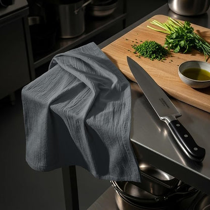 Utopia Kitchen Light Grey Flour Sack Towels 100% Cotton Tea Towels