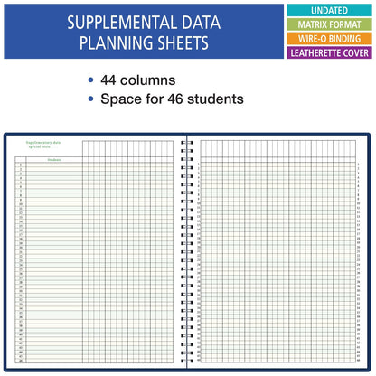 Elan Publishing Company 7 Period Teacher Lesson Plan; Days Horizontally Across The Top (W101)