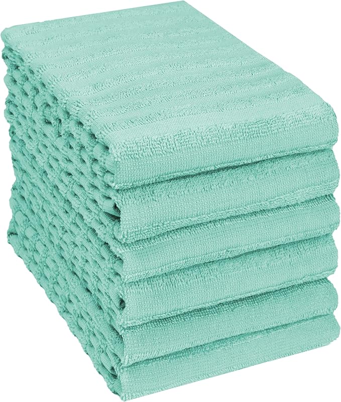 Premium Kitchen Towels | Large Cotton Dish Towels 400 GSM | Highly Absorbent
