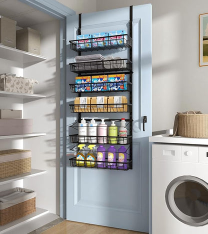 Over The Door Pantry Organizer, Pantry Storage and Organization, 6-Tier