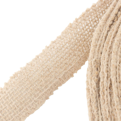 SENJEOK 82 Yard 1 Inch Burlap Ribbon Roll, Jute Fabric Crafts Ribbon for Art, DIY Crafts, Decoration