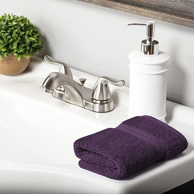 SUPERIOR Egyptian Cotton Pile 10 Piece Towel Set, Includes 2 Bath, 4 Hand