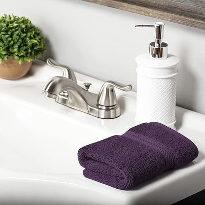 SUPERIOR Egyptian Cotton Pile 10 Piece Towel Set, Includes 2 Bath, 4 Hand