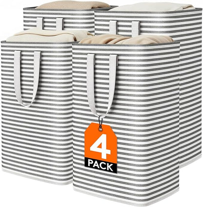 Lifewit 4 Pack Laundry Hamper Large Collapsible Laundry Baskets, Freestanding