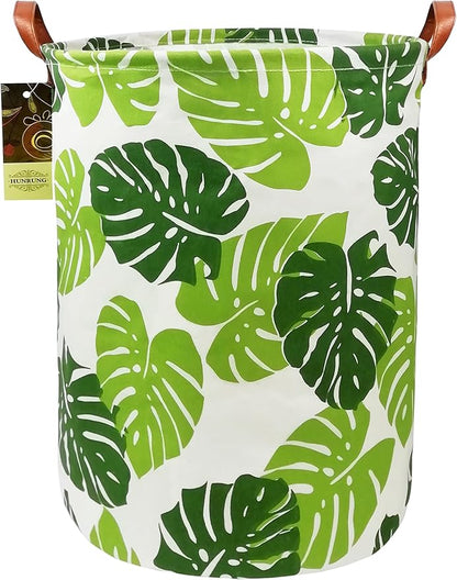 HUNRUNG Laundry Hamper, Large Canvas Fabric Lightweight Storage Basket Toy