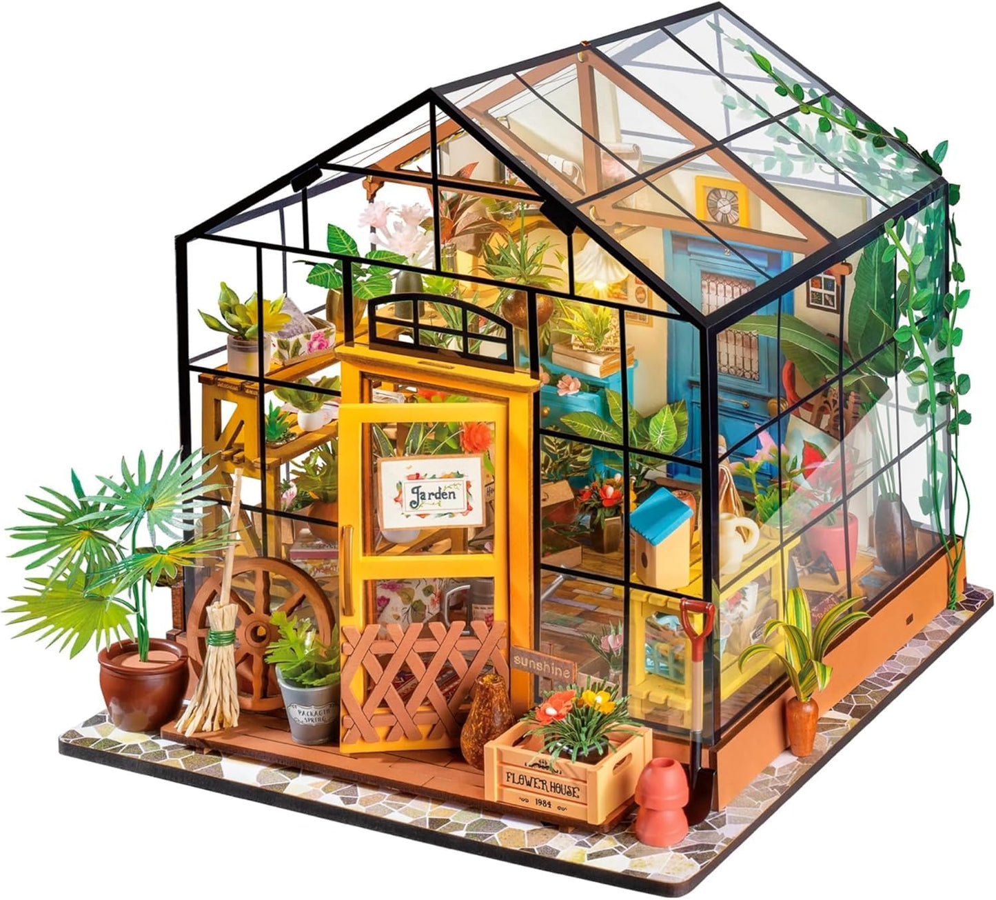 ROBOTIME DIY Miniature Dollhouse Wooden Miniature Furniture Kit