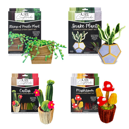 WeVeel Cozy Craftworks Chenille Stem Craft Kit (Plants)