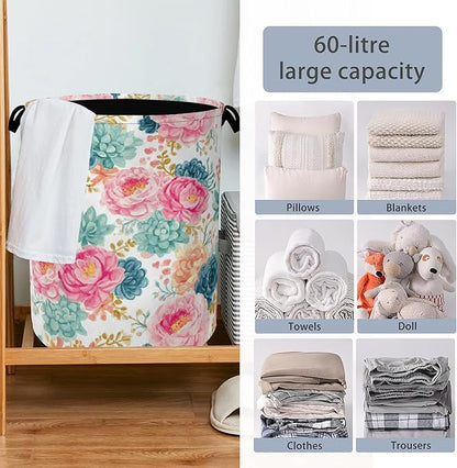 Succulent Plant Laundry Basket