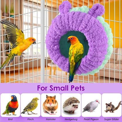 KATUMO Conure Nest, Bird Breeding Nest Cockatiel Snuggle Bed for Budgie, Parakeet, Cockatiel, Conure, Lovebird, Canary, Finch, Hamster, Small Pets