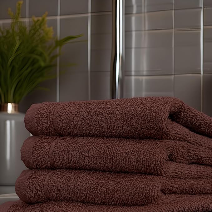 Tens Towels Pack of 12 Washcloths, 12 x 12 Inches, Lighter Weight, Quick to Dry