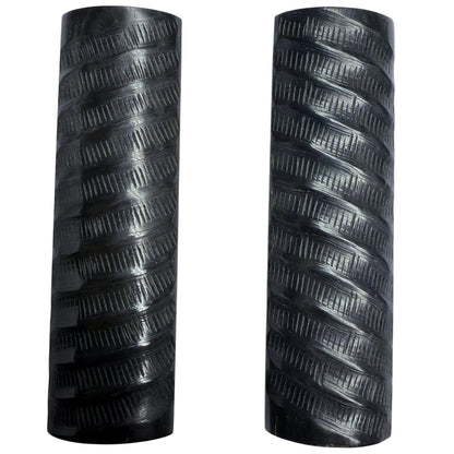 Malayan Products Buffalo Horn Scale Blanks, Knife Making Blanks, Natural Resource 5" Knife Handle Making, DIY Knife Handle Blanks, Set of 2 Scales, Handle Blanks Crafting Material Grip (Black Spiral)