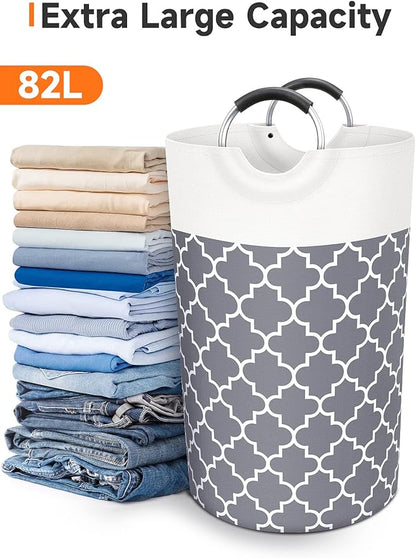 Large Laundry Basket Laundry Hamper Bag Washing Bin Clothes Bag Collapsible Tall