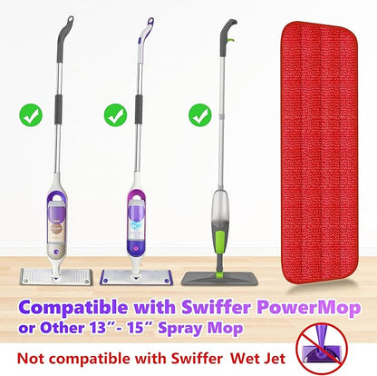 18 Pack Reusable Mop Pads Compatible
