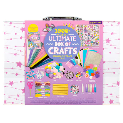 Made By Me Ultimate Craft Box, Unicorn Craft Kit, 1000 Piece Set, Reusable Storage Case, Preschool Arts & Crafts Projects, Great for Group Projects, Craft Box for Kids