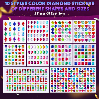 Leyndo 24 Pcs Paper Mache Art Mask White Craft Masquerade Masks and Gem Stickers DIY Blank Mardi Gras Halloween Cosplay Party (Mixed Styles)