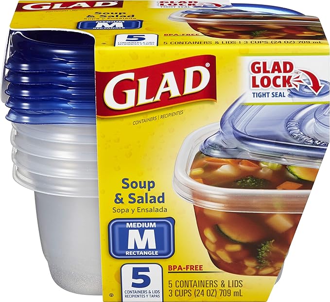 Glad GladWare Medium Rectangle Food Storage Containers