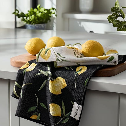 RECYCO Waffle Kitchen Towel Set of 2