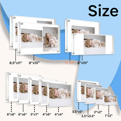 Canetti Design Group The Original Magnet Frame - Clear Acrylic-8.5x11 inch