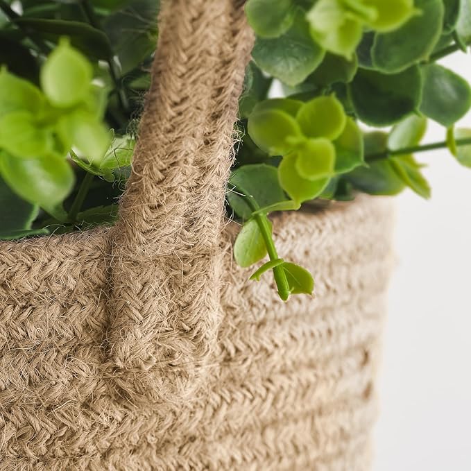 Dahey 2 Pack Wall Hanging Rope Basket