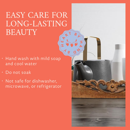 Mela Artisans 16” x 12” x 2.5” Mango Wood Serving Tray with Handles – Orchid Medium Burnt – Handcrafted Wooden Serving Board for Breakfast, Coffee & Home Décor