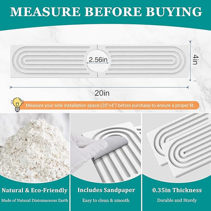 Stone Faucet Mat for Kitchen Sink
