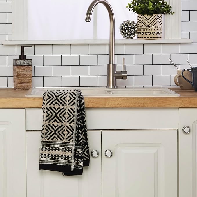 SKL Home Diamond Grid 100% Cotton Premium Bath Towel, 600 GSM, Soft & Absorbent