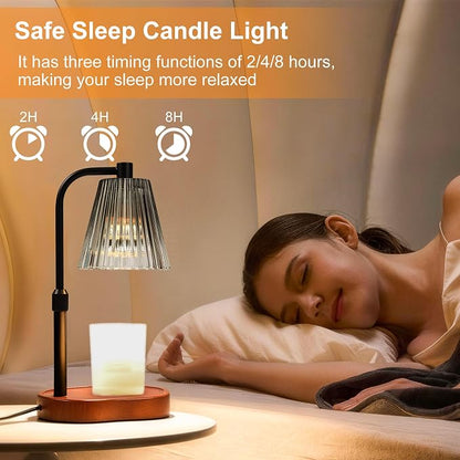 Candle Warmer Lamp with Timer Dimmer, Birthday Gifts for Women Mom, Height Adjustable for Jar Candles, House Warming Gifts & Office Dorm Vintage Room Home Decor, Wax Warmer Lamp