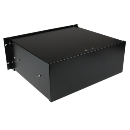 StarTech.com 4U Rack Mount Drawer - 55 lb (25 kg) - 4U Steel Storage Rack Drawer for 19" AV / Sever / Network Equipment Rack or Cabinet (4UDRAWER) Black