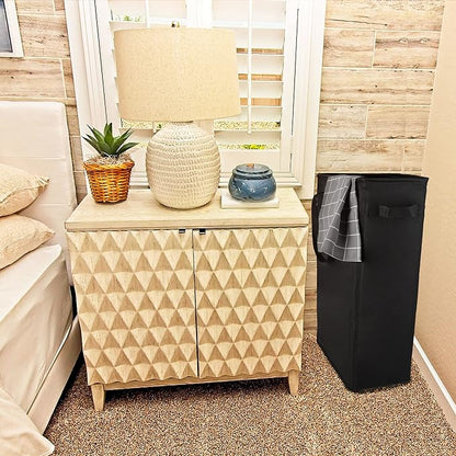 Odonata Slim Laundry Hamper Handles Collapsible Laundry Basket Thin Dirty