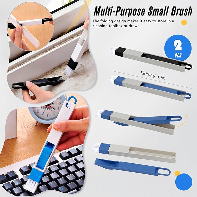 15Pcs Crevice Cleaning Brush Groove Gap Hard Bristle Cleaning Tool Small Clean