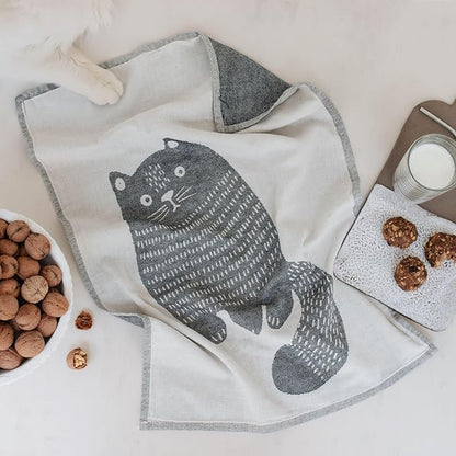 sea me at home Cat Themed Funny Dish Towels