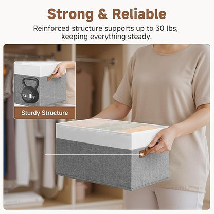 StorageWorks Fabric Shelf Baskets, Closet Organizers and Storage Basket