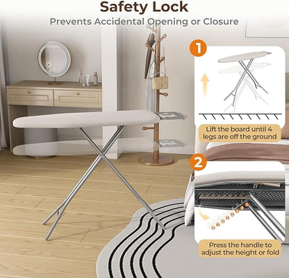 Yaheetech Foldable Ironing Board, Heavy Duty Iron Board