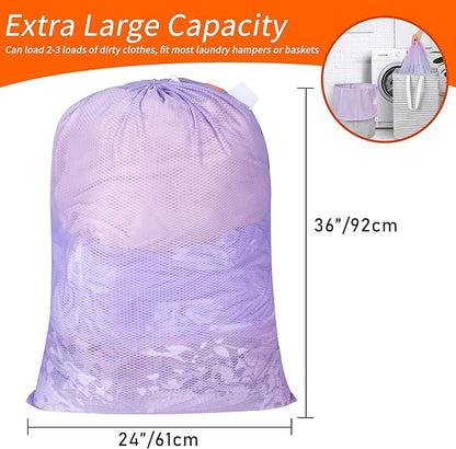 Polecasa Heavy Duty Diamond Large Mesh Laundry Bag