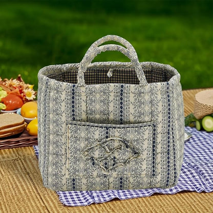 Quilted Fabric Storage Basket