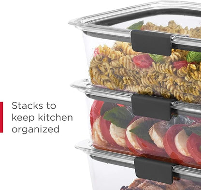 Rubbermaid Brilliance BPA-Free 3 Set Food Storage Containers