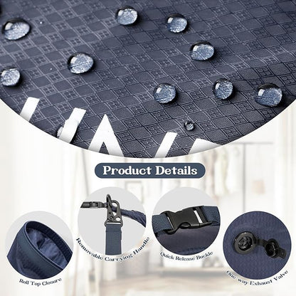 Travel Laundry Bag, Vacuum Compression Dirty Clothes Travel Bag, Waterproof