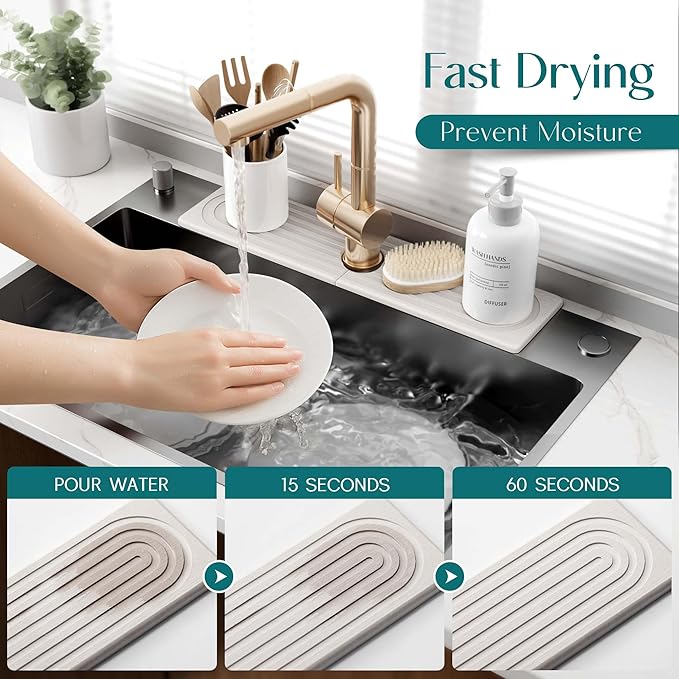 Large Faucet Mat for Kitchen Sink