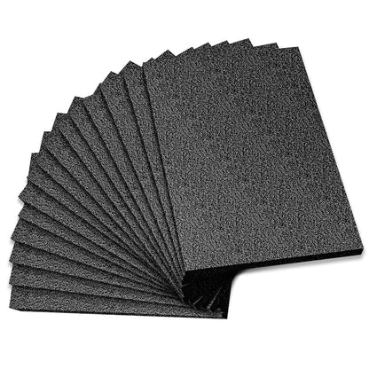 Lemecima 15 Pcs 12" x 8" x 0.5" Black Polyethylene Foam Packing Sheets for Craft, Shipping, Moving