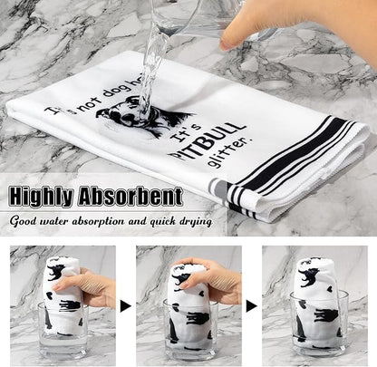R HORSE Pitbull Kitchen Dish Towel
