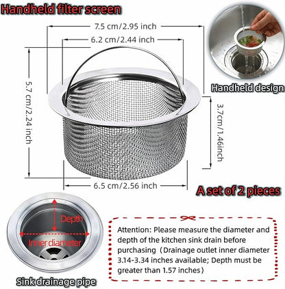 Stainless Steel Kitchen Sink Strainer