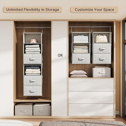 Vailando 6-Shelf Hanging Closet Organizer