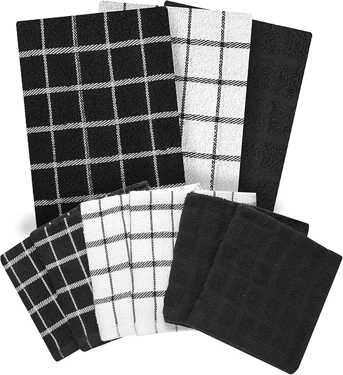 Ritz Premium 3-Pack Kitchen Towel & 6-Pack Dish Cloth Set
